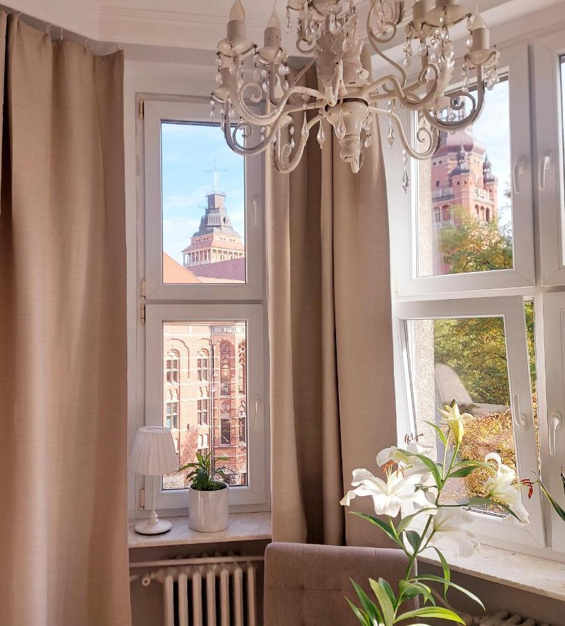 Apartament W Kamienicy W Sercu Miasta Szczecin Waly Chrobrego Kültér fotó